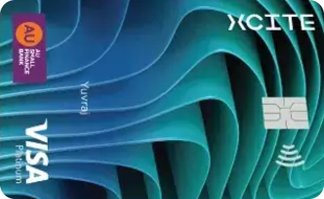 AU Bank Xcite Credit Card credit card image showing card design and features