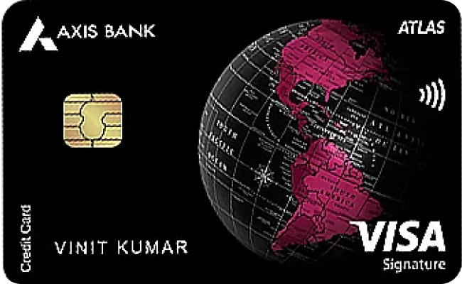 Axis Bank Atlas Credit Card credit card image showing card design and features