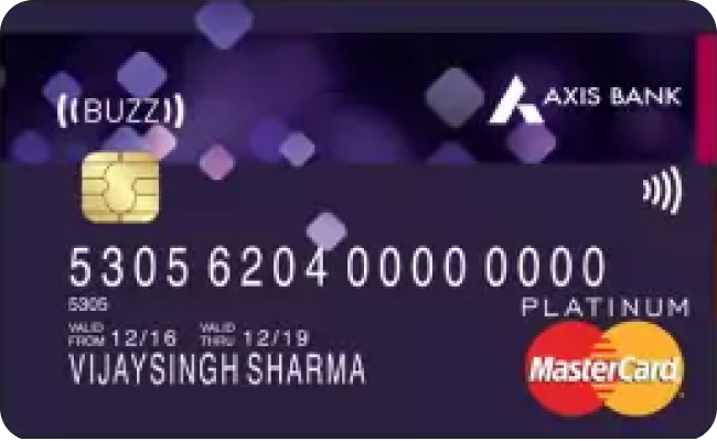 Axis Bank Buzz Credit Card credit card image showing card design and features