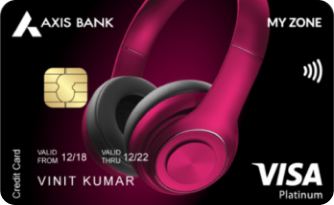 Axis Bank My Zone Credit Card credit card image showing card design and features