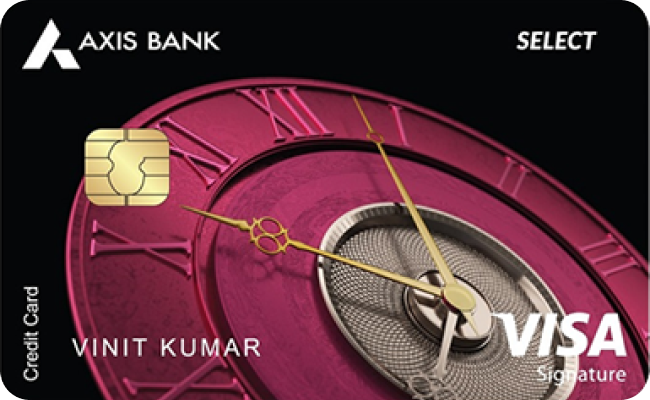 Axis Bank Select Credit Card credit card image showing card design and features