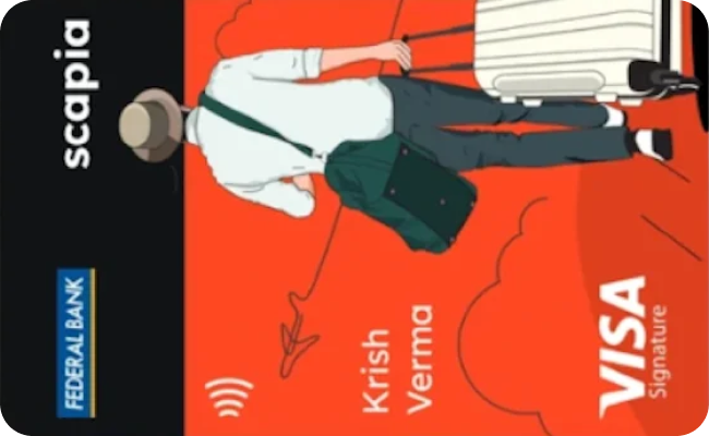 Federal Bank Scapia Credit Card credit card image showing card design and features