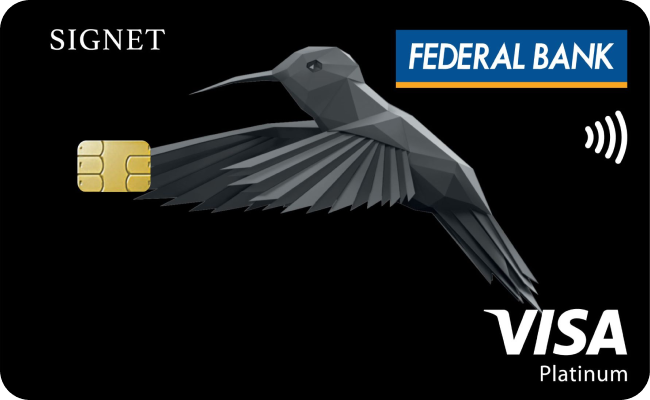 Federal Bank Signet Credit Card credit card image showing card design and features