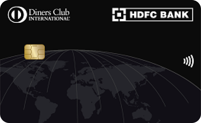 HDFC Diners Club Black credit card image showing card design and features