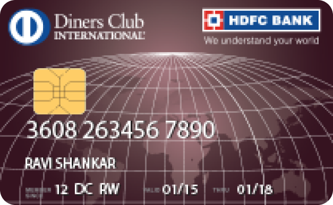 HDFC Diners Club Premium credit card image showing card design and features