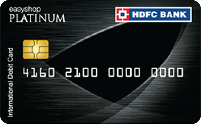HDFC EasyShop Platinum Credit Card credit card image showing card design and features