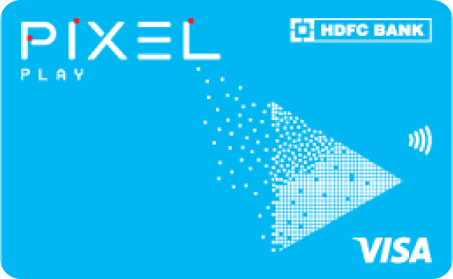 HDFC Pixel Play Credit Card credit card image showing card design and features