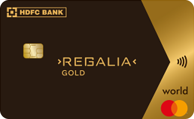 HDFC Regalia Gold Credit Card credit card image showing card design and features