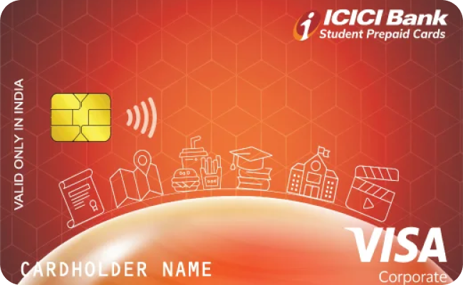 ICICI Student Travel Credit Card credit card image showing card design and features