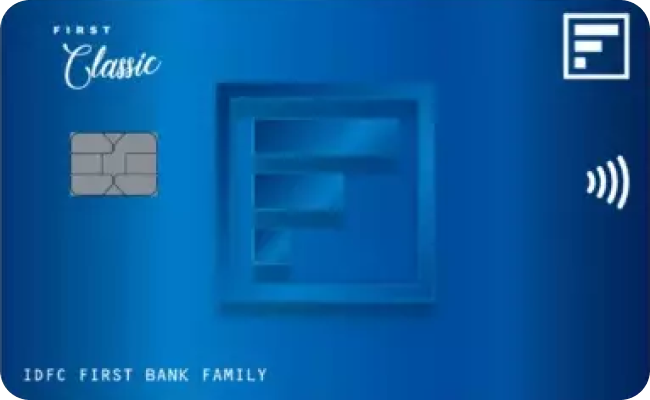IDFC FIRST Classic Credit Card credit card image showing card design and features