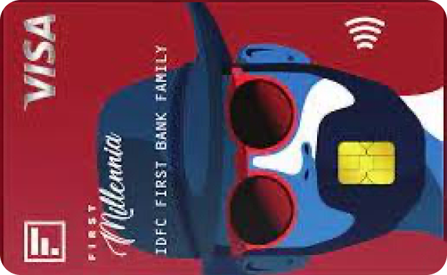 IDFC FIRST Millenia Credit Card credit card image showing card design and features
