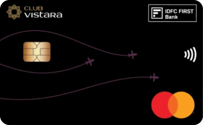 IDFC FIRST Vistara Credit Card credit card image showing card design and features