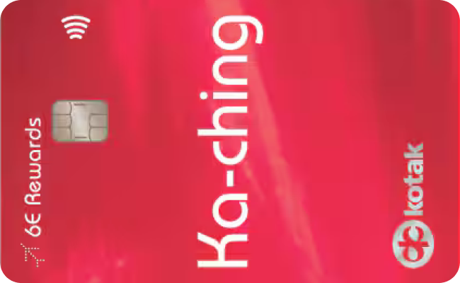 Kotak IndiGo Ka-ching Credit Card credit card image showing card design and features