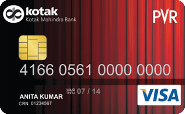 Kotak PVR Gold Credit Card credit card image showing card design and features
