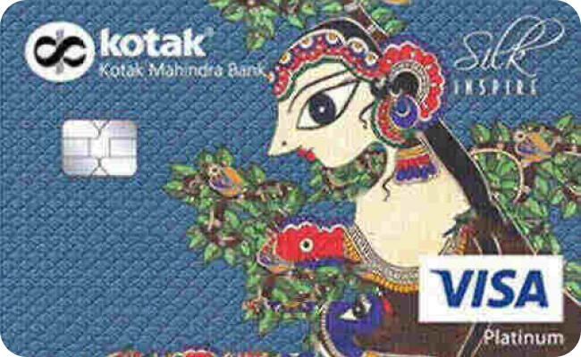 Kotak Silk Inspire Credit Card credit card image showing card design and features