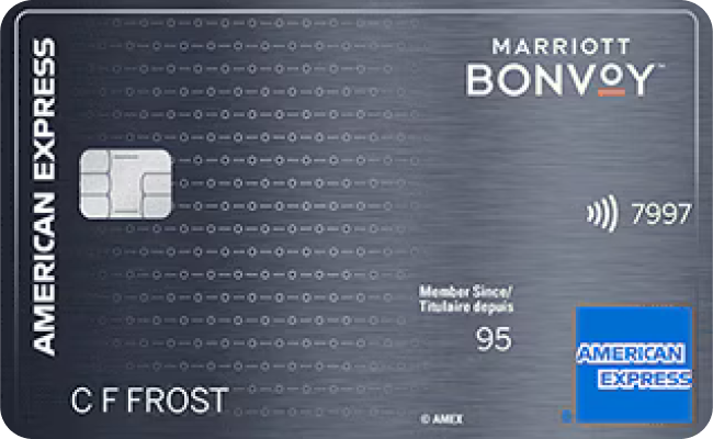 Marriott Bonvoy American Express credit card image showing card design and features