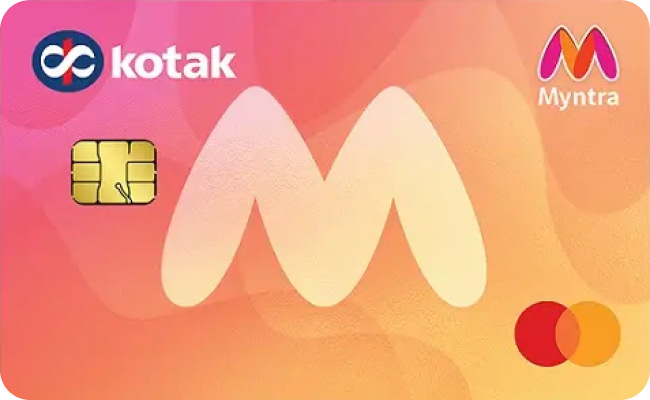 Myntra Kotak Credit Card credit card image showing card design and features
