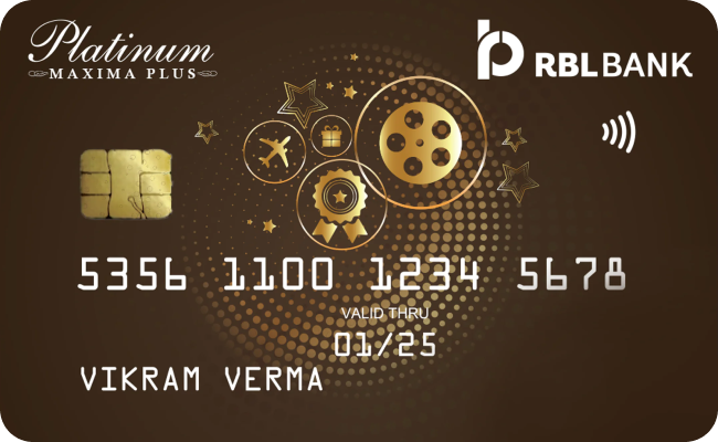 RBL Bank Platinum Maxima credit card image showing card design and features