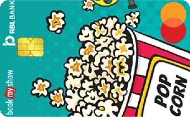RBL Bank Popcorn Credit Card credit card image showing card design and features