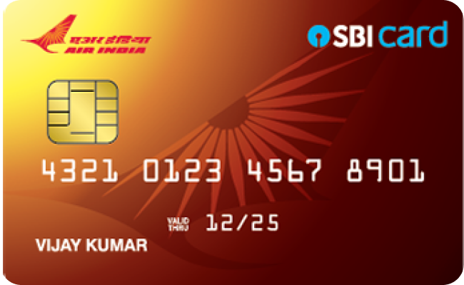 SBI Air India Platinum Credit Card credit card image showing card design and features