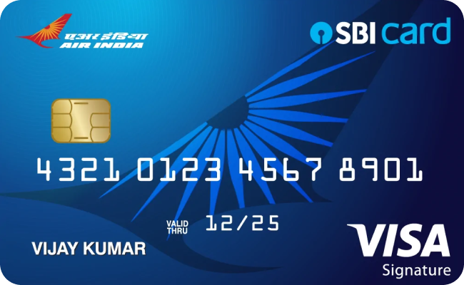 SBI Air India Signature Credit Card credit card image showing card design and features