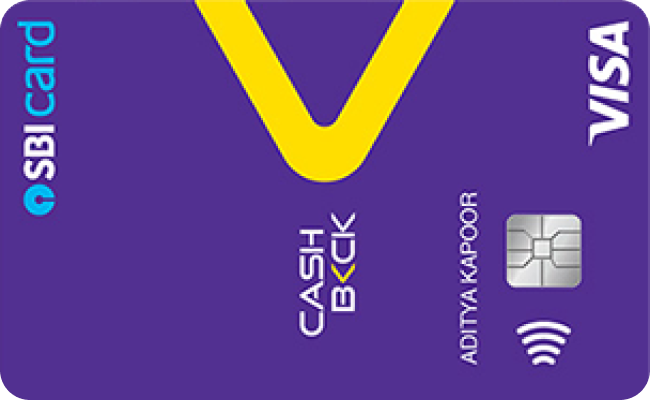 SBI Cashback Credit Card credit card image showing card design and features