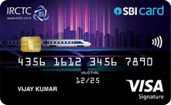 SBI IRCTC Premier Credit Card credit card image showing card design and features