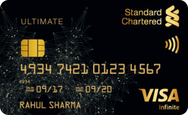 Standard Chartered Ultimate Credit Card credit card image showing card design and features