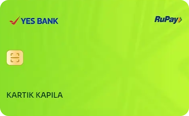 YES Bank Kiwi Credit Card credit card image showing card design and features